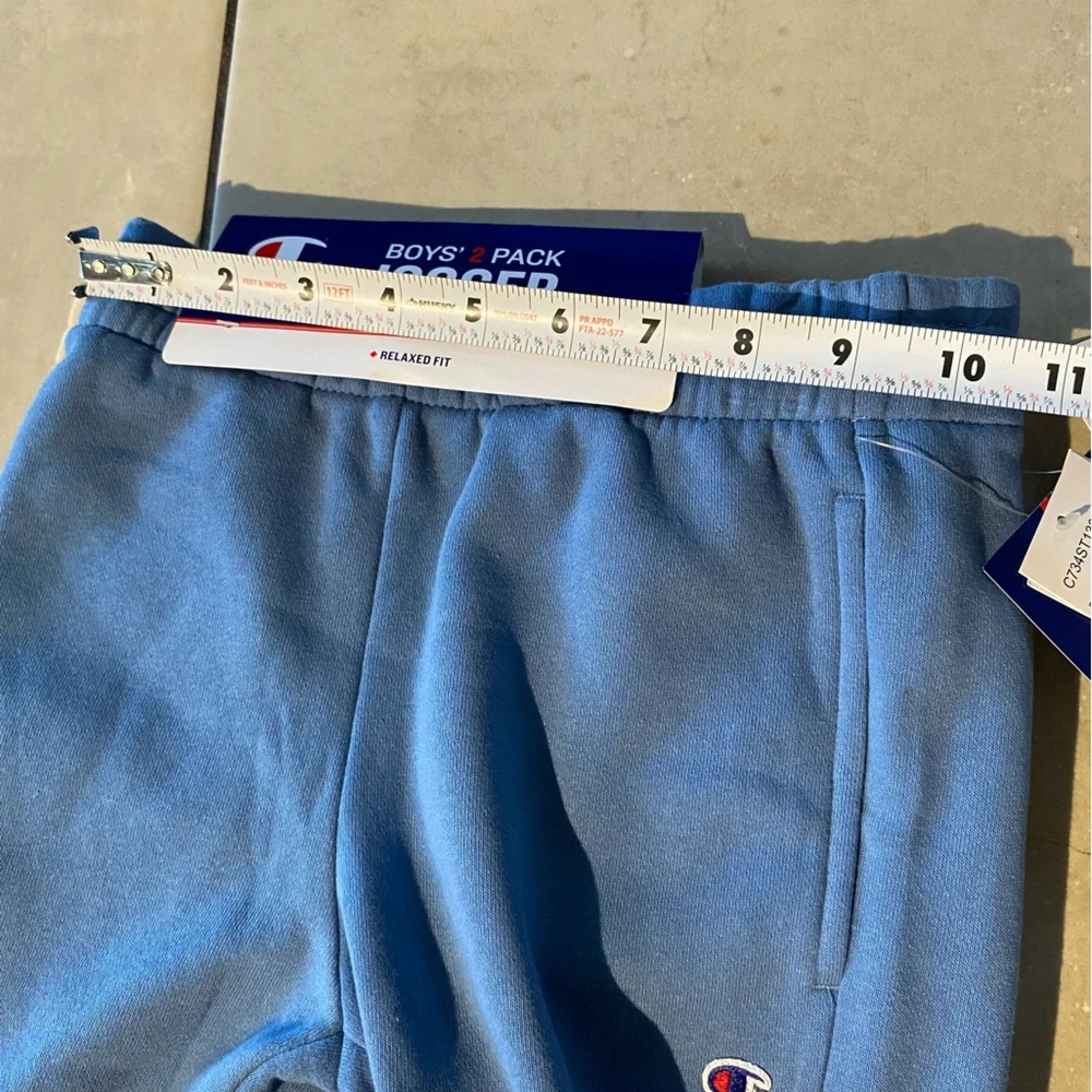 Champion Kids Blue Joggers with Logo Size 6